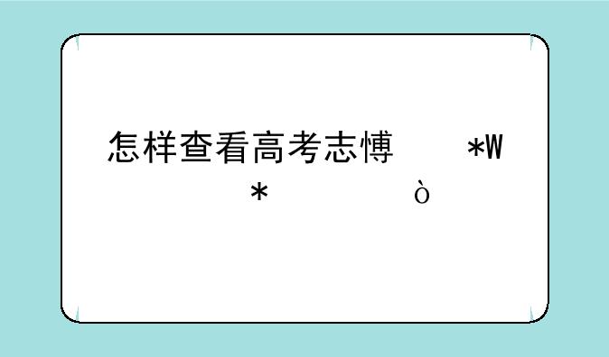 怎样查看高考志愿投档状态？