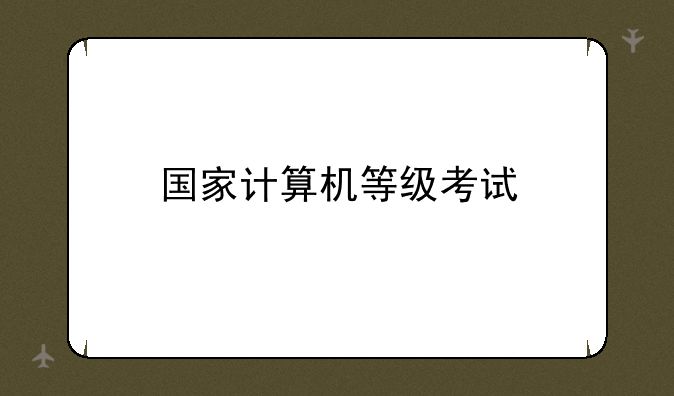 国家计算机等级考试