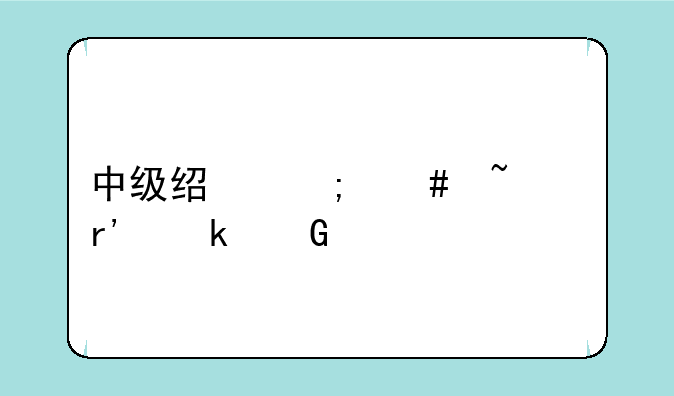 中级经济师基础有多少章