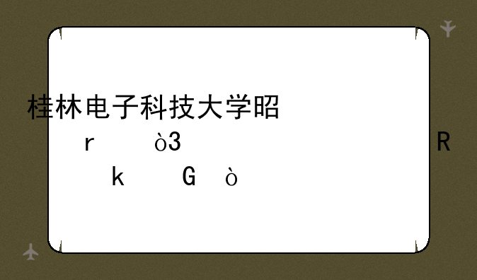 桂林电子科技大学是几本，一年费用多少？